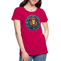 Thumbnail for Women's Mosaic Leo Premium T-Shirt - dark pink