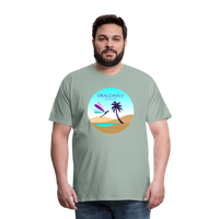 Thumbnail for Men's Dragonfly Oasis v.2 Premium T-Shirt - steel green