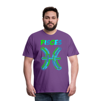 Thumbnail for Men's Power Words Pisces Premium T-Shirt - purple