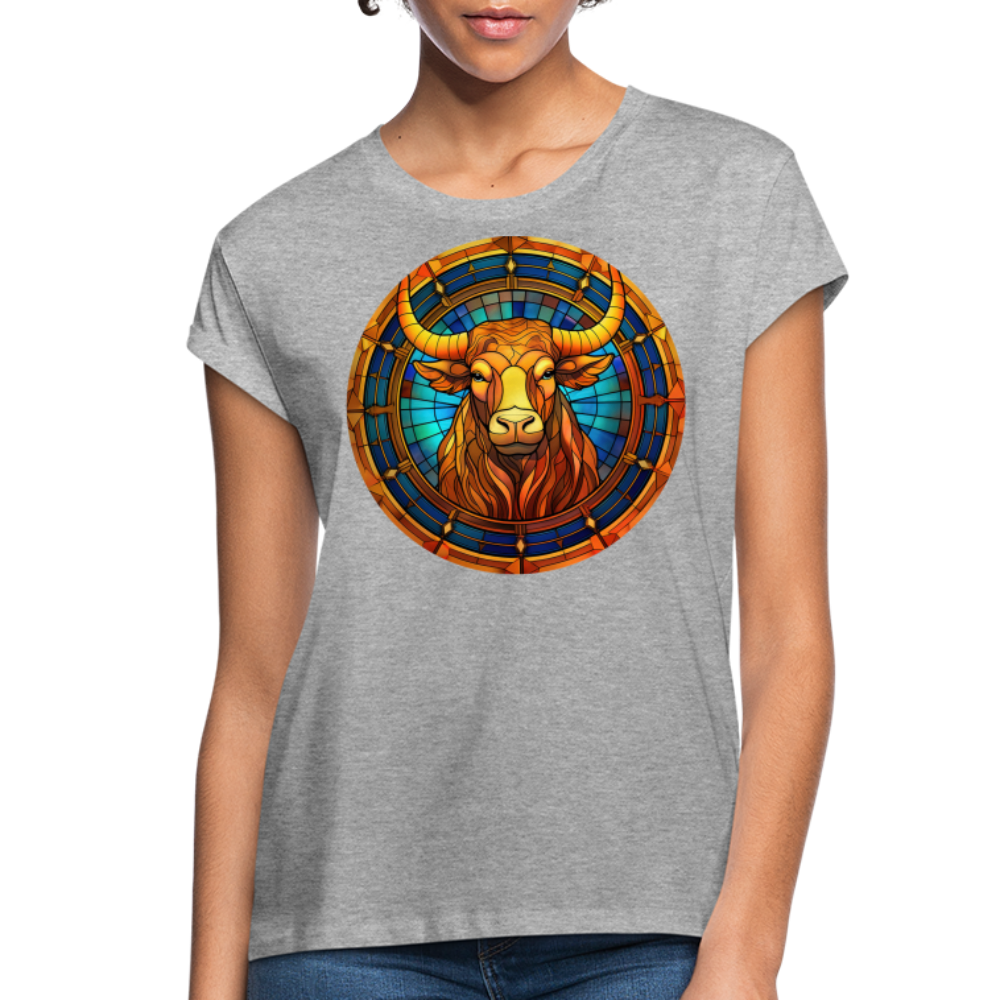 Women's Mosaic Taurus Relaxed Fit T-Shirt - heather gray