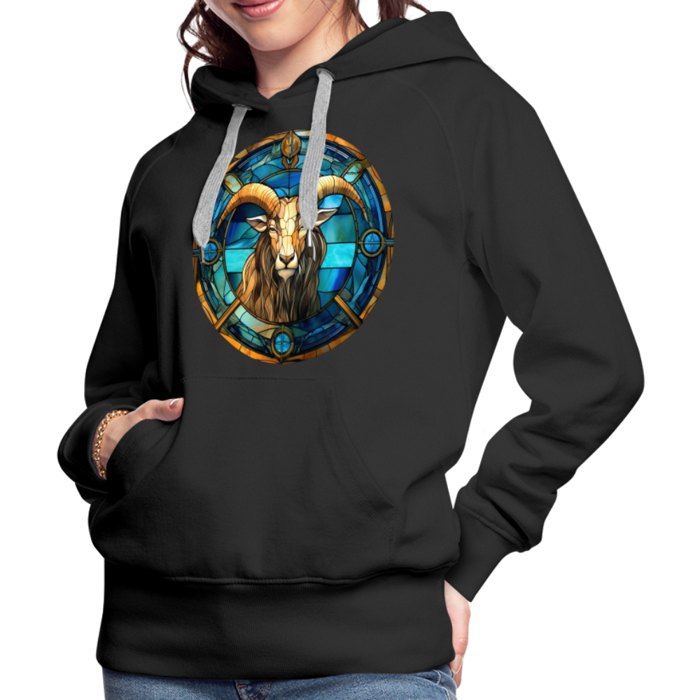 Women’s Mosaic Capricorn Premium Hoodie - black