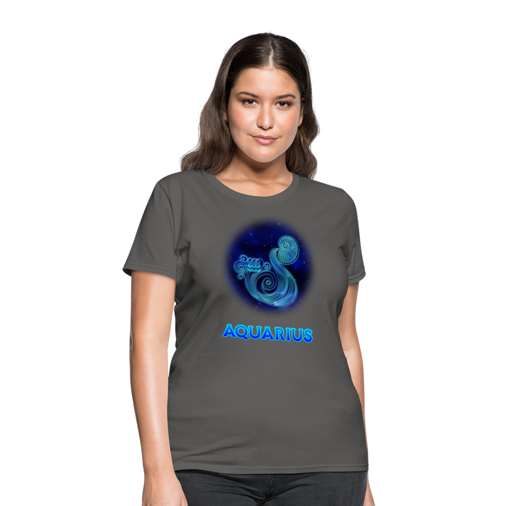 Women's Stellar Aquarius T-Shirt - charcoal