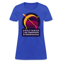 Thumbnail for Women's Glow Sagittarius T-Shirt - royal blue