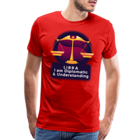 Thumbnail for Men's Glow Libra Premium T-Shirt - red