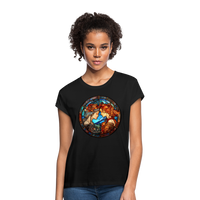 Thumbnail for Women's Mosaic Gemini Relaxed Fit T-Shirt - black