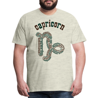 Thumbnail for Men's Power Words Capricorn Premium T-Shirt - heather oatmeal