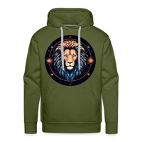 Thumbnail for Men’s Magic Leo Premium Hoodie - olive green