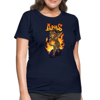 Thumbnail for Women's Aries Narihndrab T-Shirt - navy