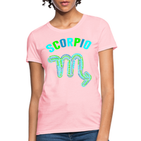 Thumbnail for Women's Power Words Scorpio T-Shirt - pink