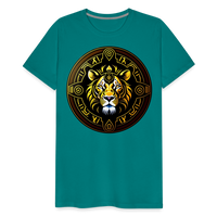 Thumbnail for Men's Mythical Leo Premium T-Shirt - teal