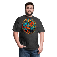 Thumbnail for Men's Mosaic Pisces Classic T-Shirt - heather black