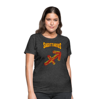 Thumbnail for Women's Power Words Sagittarius T-Shirt - heather black