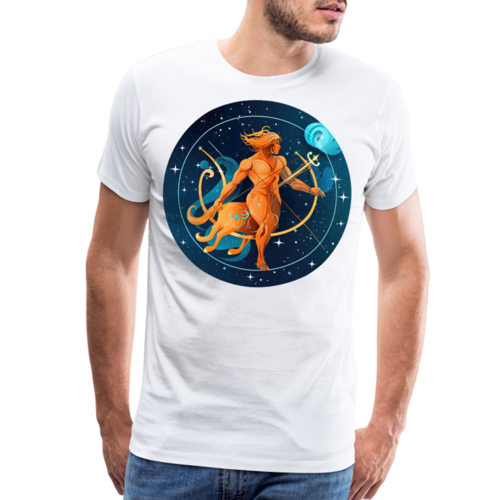 Men's Mythical Sagittarius Premium T-Shirt - white