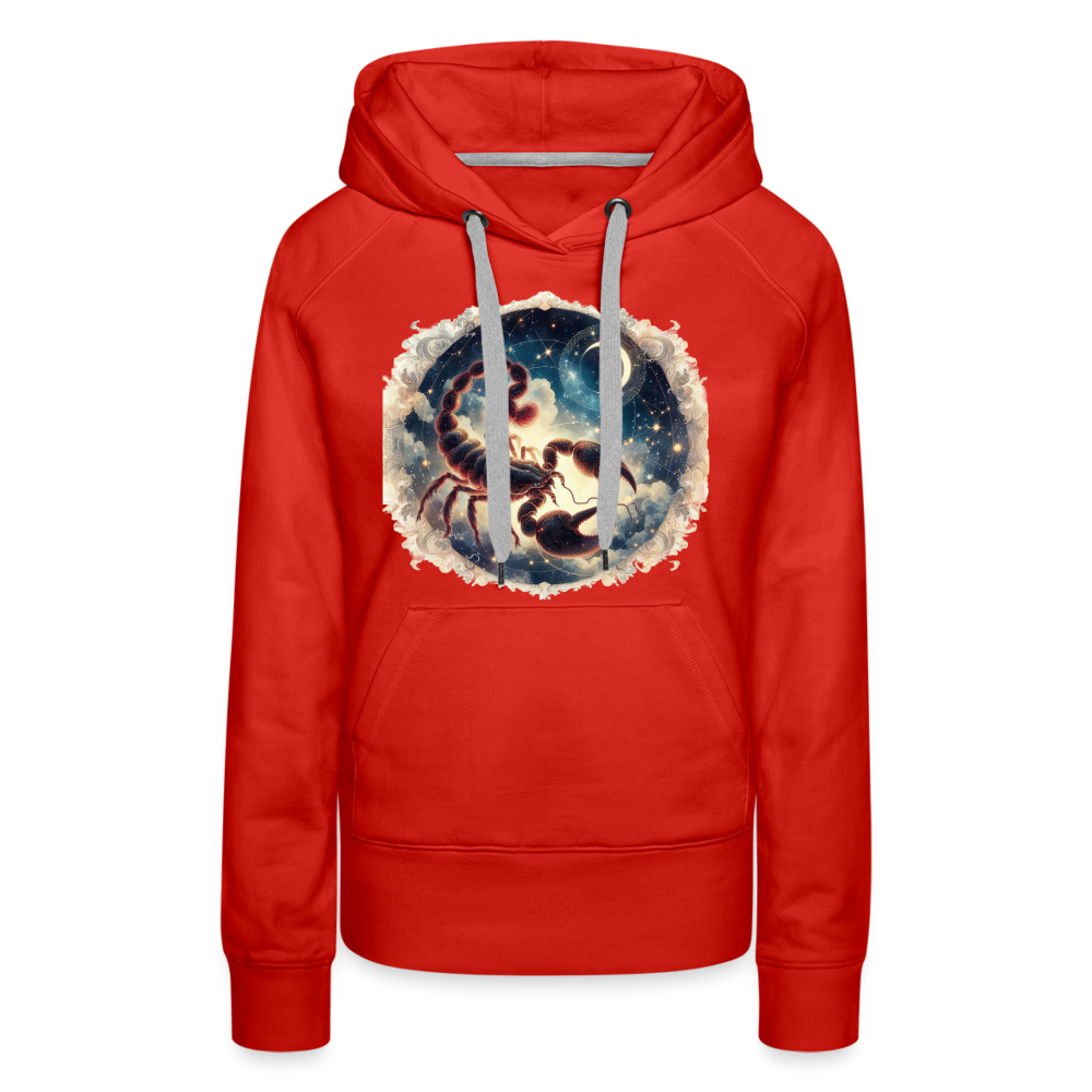 Women’s Mythical Scorpio Premium Hoodie - red