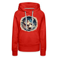 Thumbnail for Women’s Mythical Scorpio Premium Hoodie - red