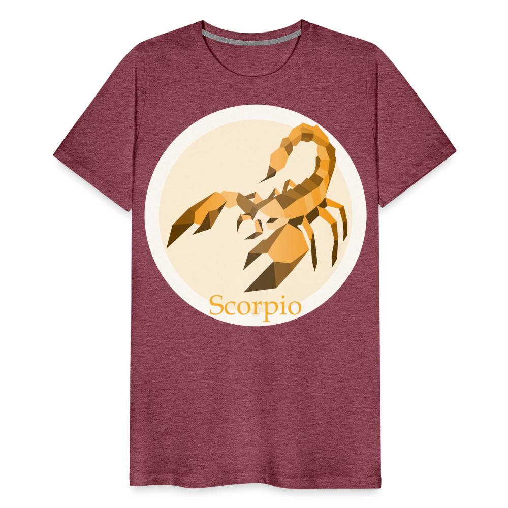 Men's Mosaic Scorpio Premium T-Shirt - heather burgundy