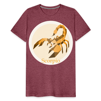 Thumbnail for Men's Mosaic Scorpio Premium T-Shirt - heather burgundy