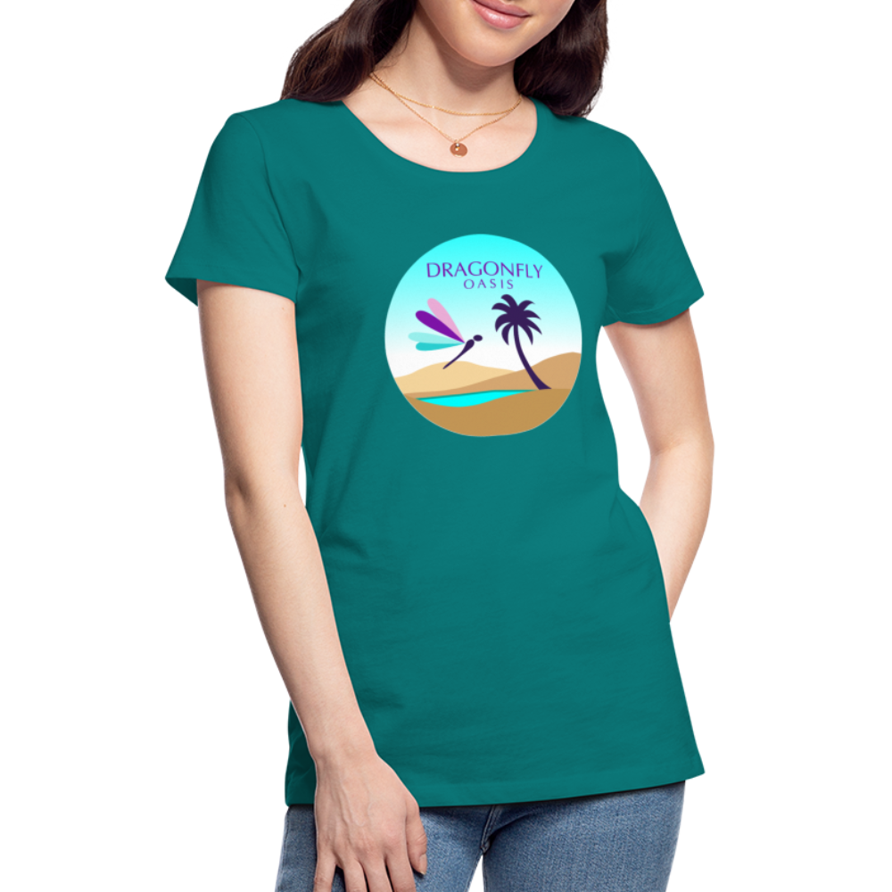 Women's Dragonfly Oasis V.2 Premium T-Shirt - teal