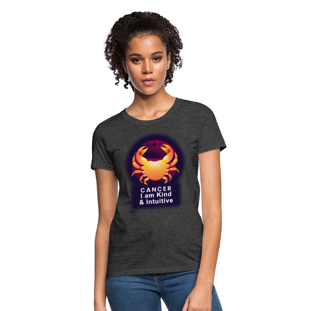 Women's Glow Cancer T-Shirt - heather black