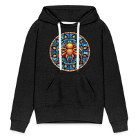 Thumbnail for Women’s Mosaic Cancer Premium Hoodie - charcoal grey