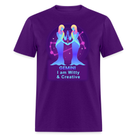 Thumbnail for Men's Neon Gemini Classic T-Shirt - purple