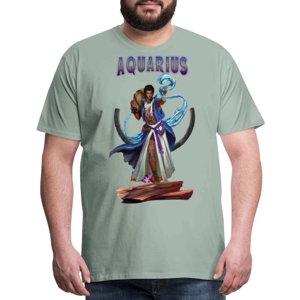 Men's Astral Aquarius Premium T-Shirt - steel green