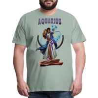 Thumbnail for Men's Astral Aquarius Premium T-Shirt - steel green