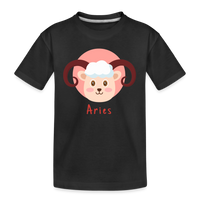 Thumbnail for Kid’s Astro Toon Aries Premium Organic T-Shirt - black