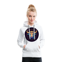 Thumbnail for Women’s Magic Taurus Premium Hoodie - white