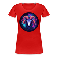 Thumbnail for Women’s Magic Aries Premium T-Shirt - red