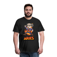 Thumbnail for Men's Playful Aries Premium T-Shirt - black