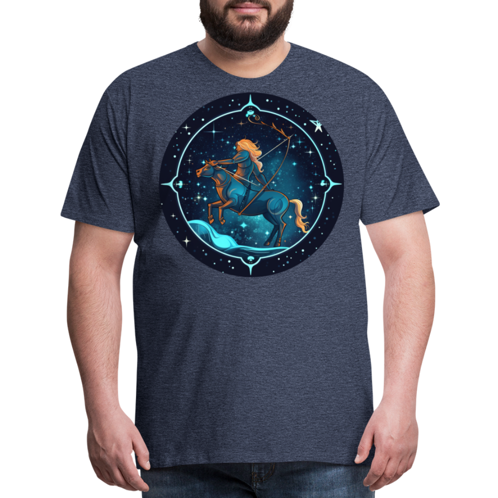 Men's Magic Sagittarius Premium T-Shirt - heather blue