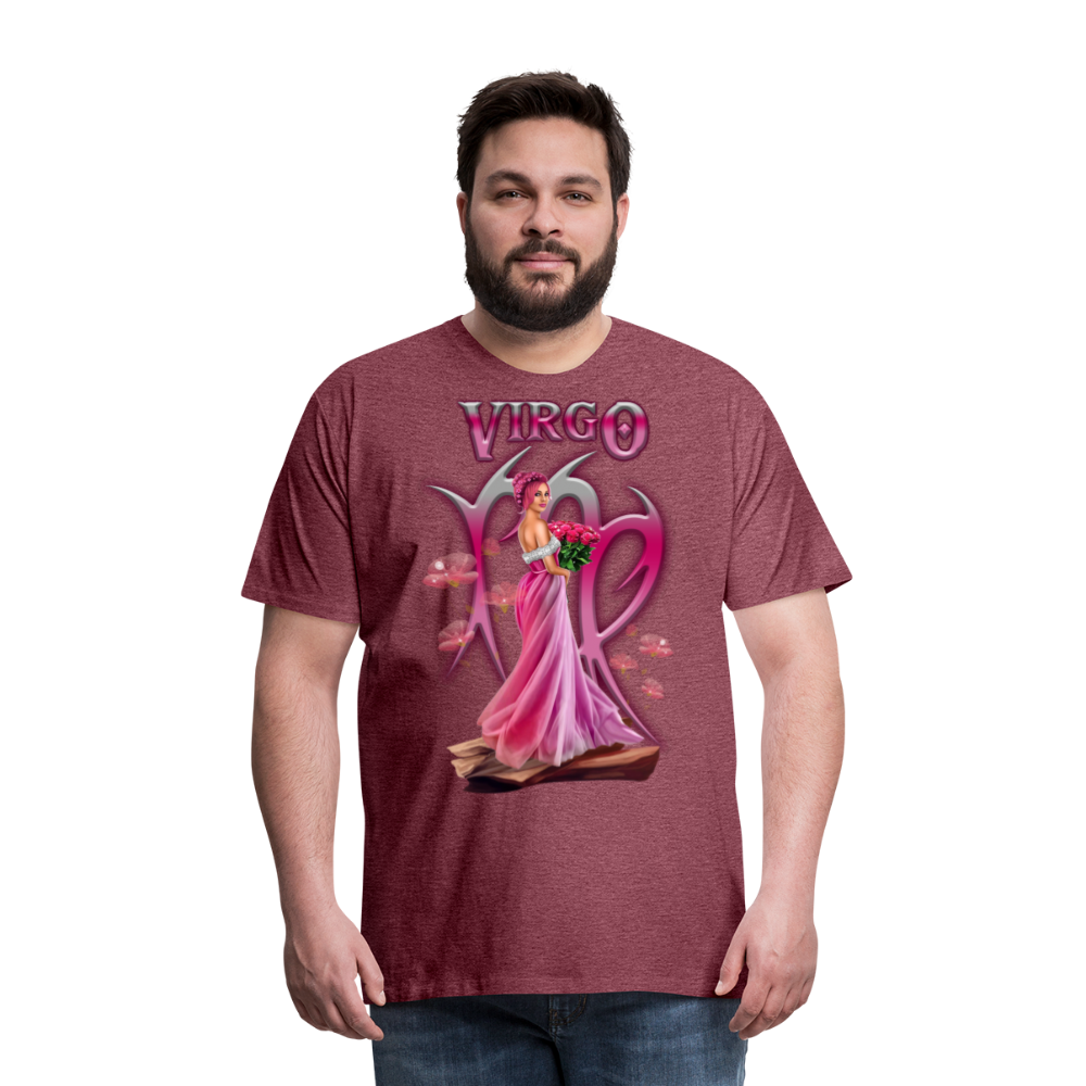 Men's Astral Virgo Premium T-Shirt - heather burgundy