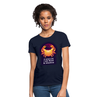 Thumbnail for Women's Glow Cancer T-Shirt - navy