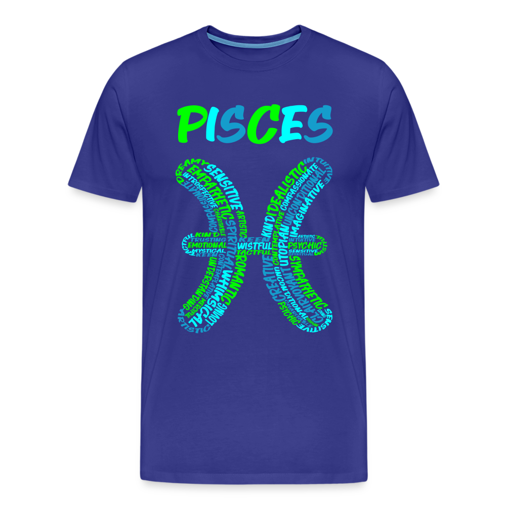 Men's Power Words Pisces Premium T-Shirt - royal blue