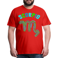 Thumbnail for Men's Power Words Scorpio Premium T-Shirt - red