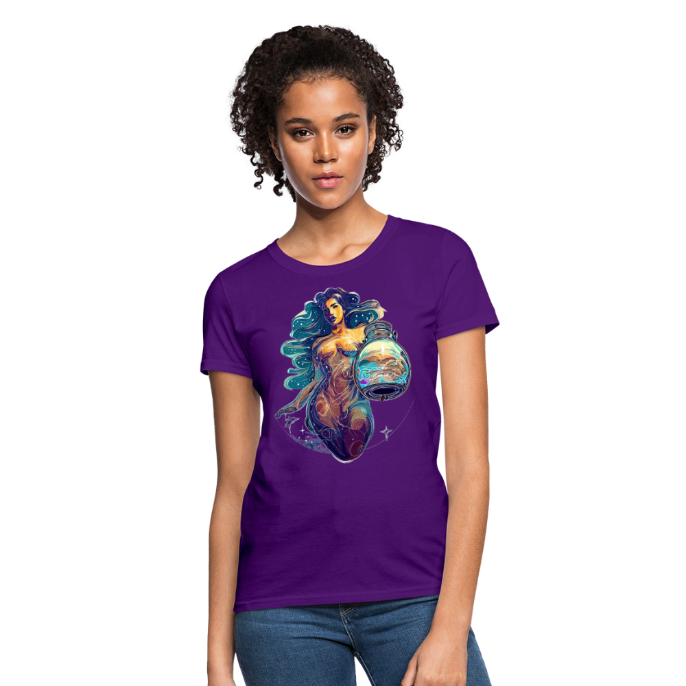 Women's Mythical Aquarius T-Shirt - purple