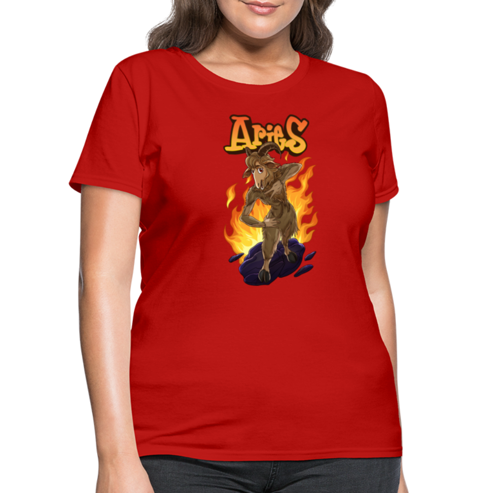 Women's Aries Narihndrab T-Shirt - red