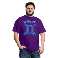 Thumbnail for Men's Power Words Gemini Classic T-Shirt - purple