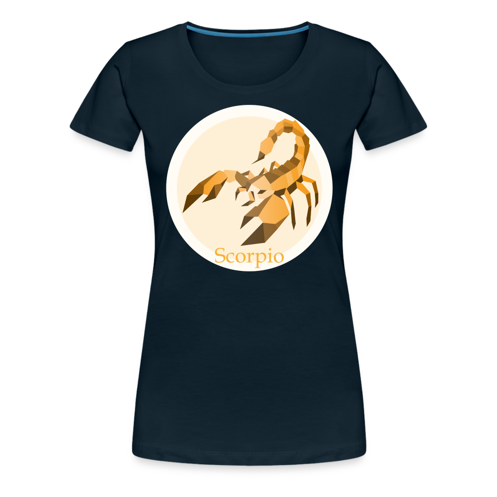 Women’s Mosaic Scorpio Premium T-Shirt - deep navy