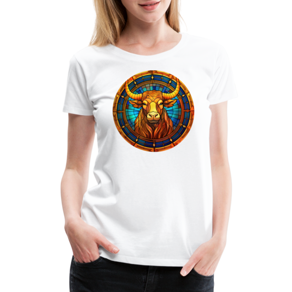 Women’s Mosaic Taurus Premium T-Shirt - white