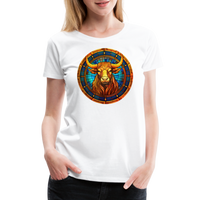 Thumbnail for Women’s Mosaic Taurus Premium T-Shirt - white