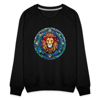 Thumbnail for Women’s Mosaic Leo Premium Sweatshirt - black