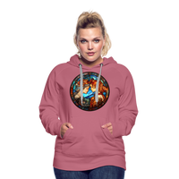 Thumbnail for Women’s Mosaic Gemini Premium Hoodie - mauve