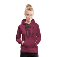 Thumbnail for Women's Power Words Capricorn Premium Hoodie - burgundy