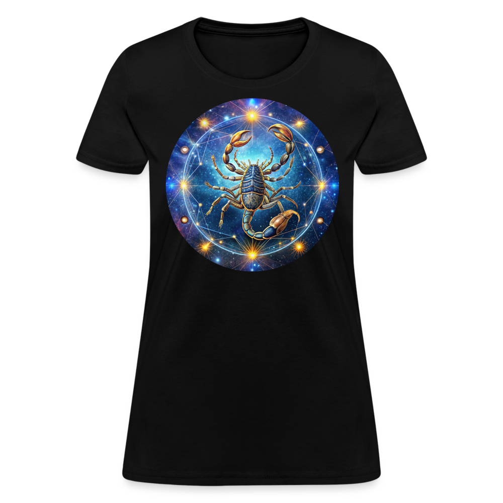 Women's Symbol Scorpio T-Shirt - black