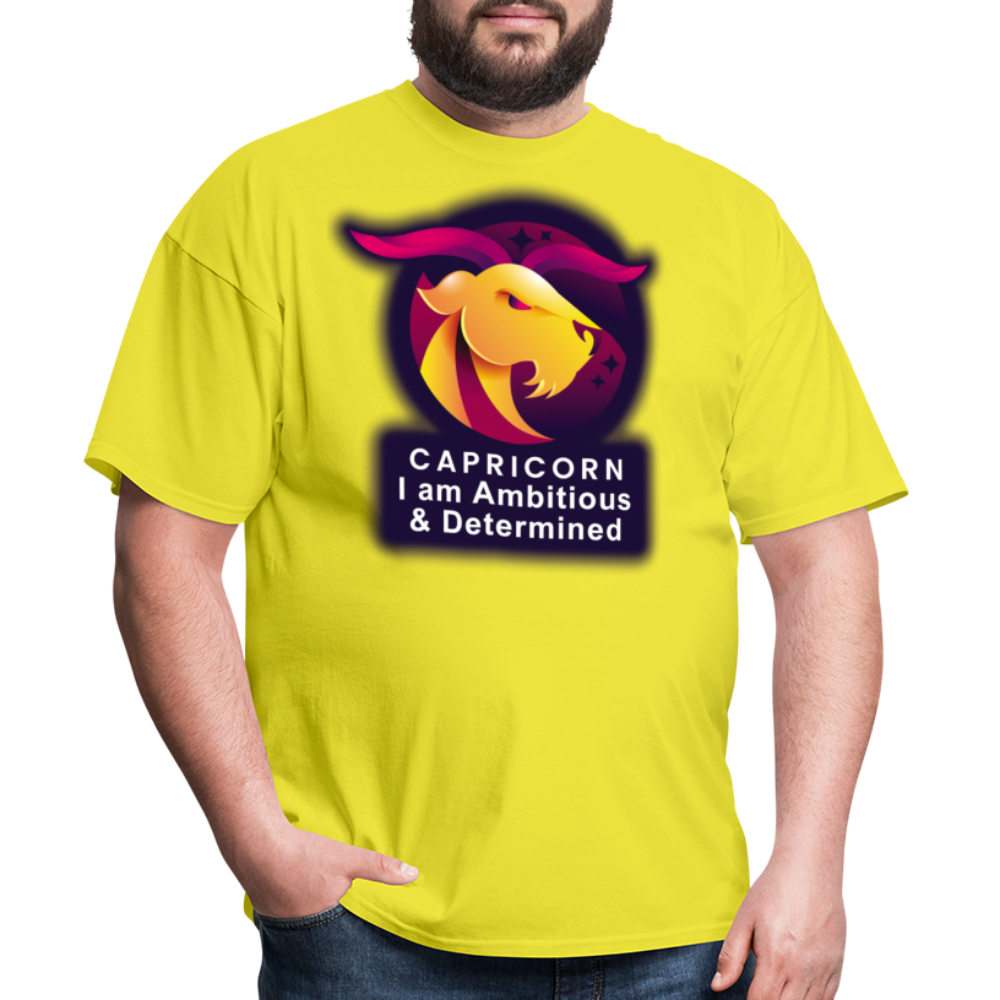 Men's Glow Capricorn Classic T-Shirt - yellow