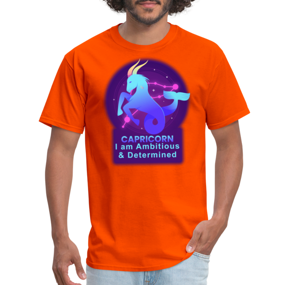 Men's Neon Capricorn Classic T-Shirt - orange