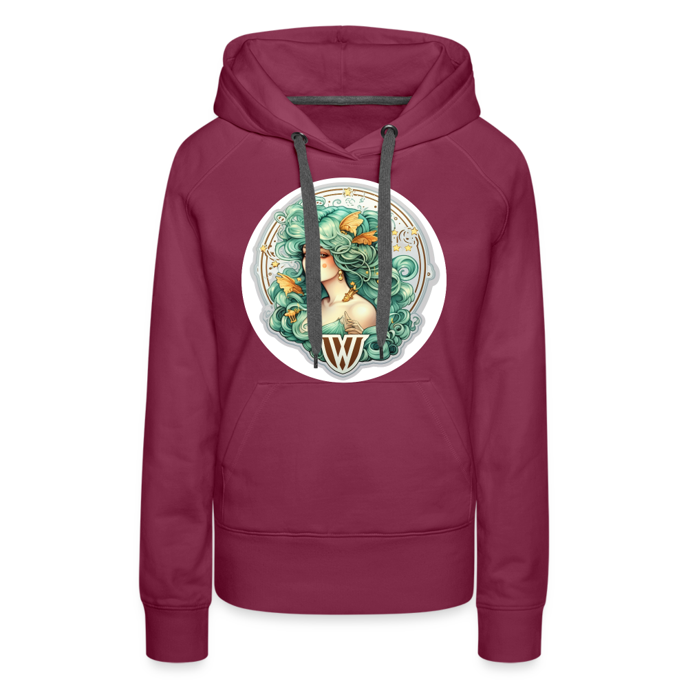 Women’s Symbol Virgo Premium Hoodie - burgundy