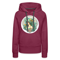 Thumbnail for Women’s Symbol Virgo Premium Hoodie - burgundy